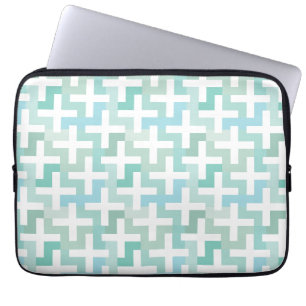Geometrisk Grönt av skalbaggar Laptop Sleeve