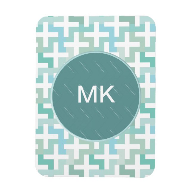 Geometrisk Grönt av skalbaggar Magnet (Vertikal)