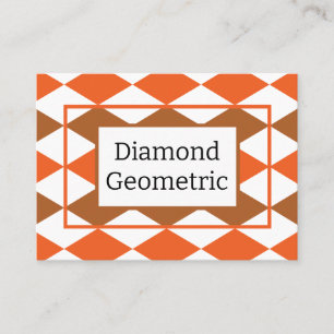 Geometrisk Grönt för geometrisk Orange Visitkort