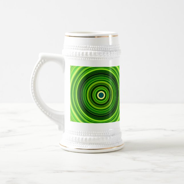 Geometrisk Grönt Mandala-25436 Sejdel (Vänster)