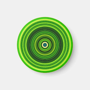 Geometrisk Grönt Mandala Design-64555 Magnet