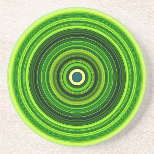 Geometrisk Grönt Mandala Design-64555 Underlägg (Framsidan)