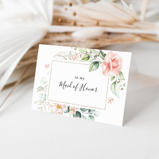 Geometrisk Guld-blomma, Brudens sida Tack Kort (Skapare uppladdad)