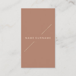 Geometrisk guld- modern Minimalistbruntlodrät Visitkort