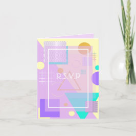 Geometrisk gult helgkort