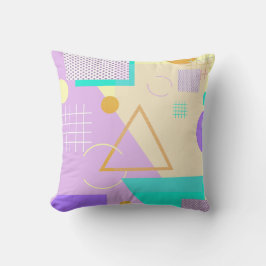 Geometrisk gult kudde