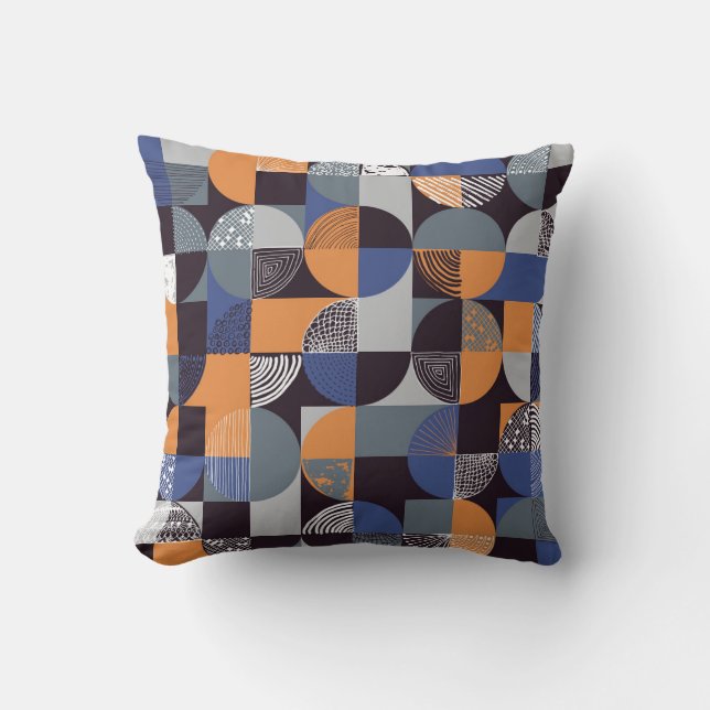 Geometrisk handtag: Kreativ, sömlösa dörrar. Kudde (Framsida)