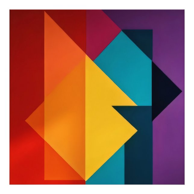 Geometrisk Harmoni Fototryck (Framsidan)