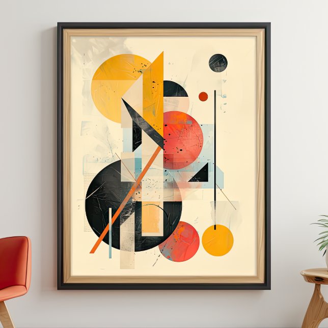Geometrisk harmoni: Mid-Century Modern fusion Poster (Skapare uppladdad)