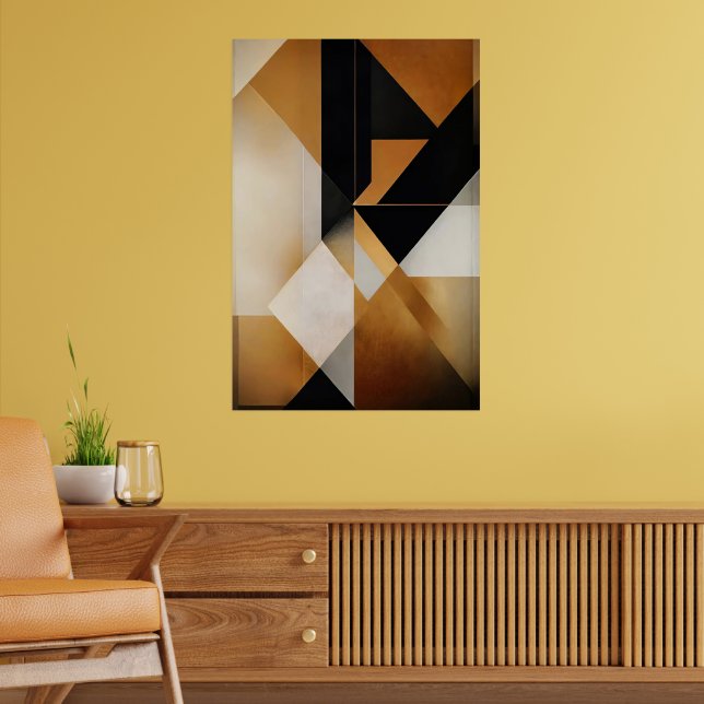 Geometrisk harmoni poster (Vardagsrum 2)