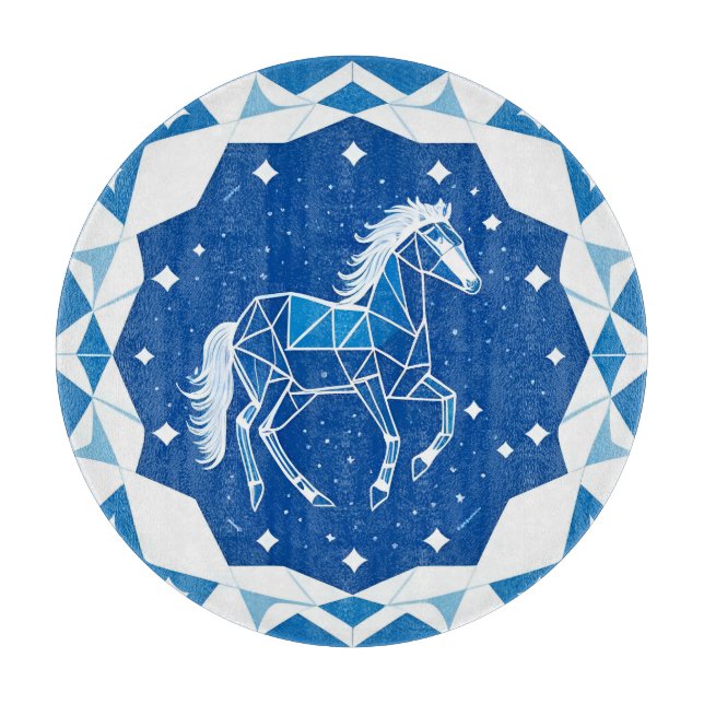 Geometrisk hästillustration (Framsidan)