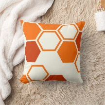 Geometrisk hexagonbikomb-orange