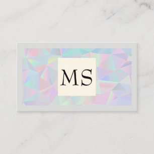 Geometrisk holografi Monogram och Gräns Visitkort