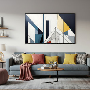 Geometrisk Horisont Canvastryck