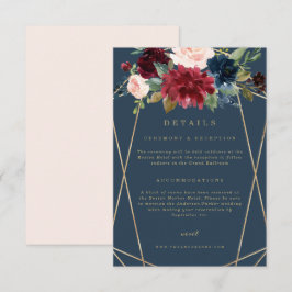 Geometrisk höstlig elegans detaljerad kort