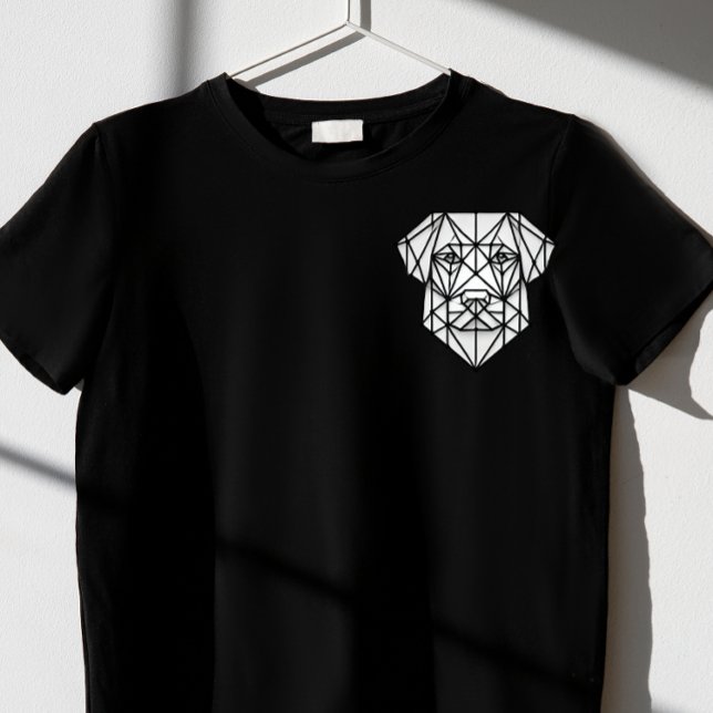 geometrisk hund design t shirt (Skapare uppladdad)