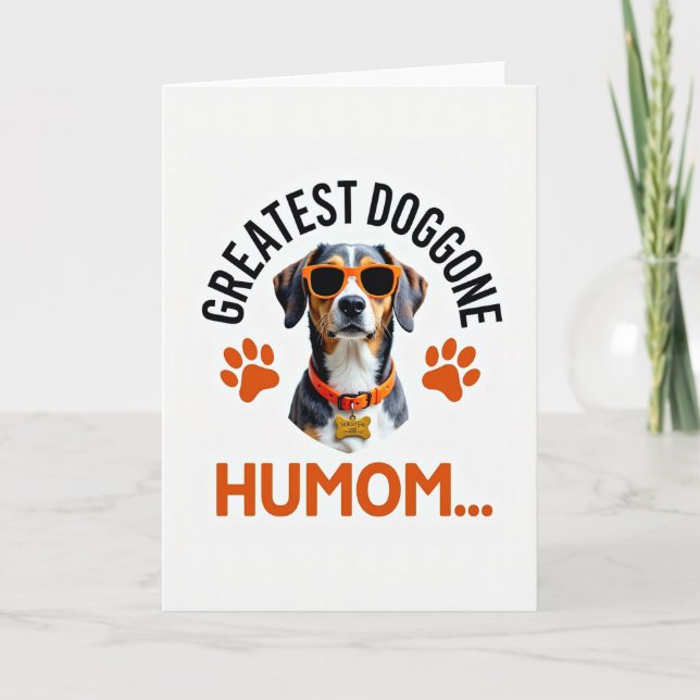 Geometrisk Hund Humom-kort Kort (Framsida)