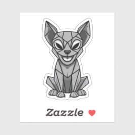 Geometrisk Hund Klistermärken