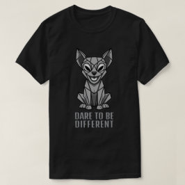 Geometrisk Hund T Shirt
