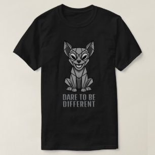 Geometrisk Hund T Shirt