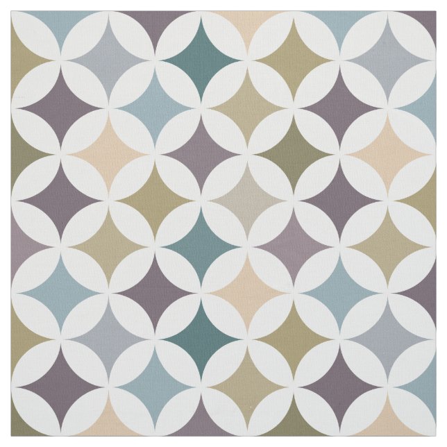 Geometrisk hypocykloid Mönster Höst färger Tyg (Provkarta)