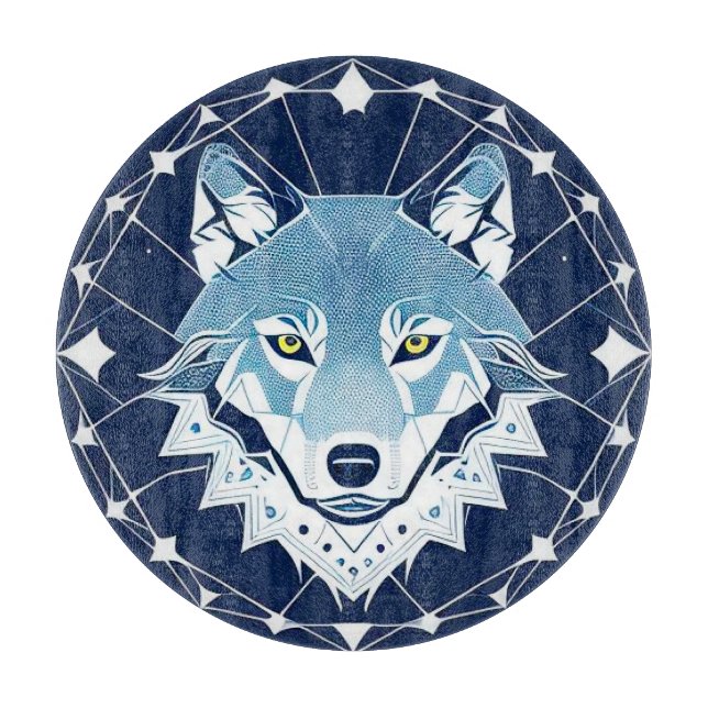 Geometrisk illustration av en varg (Framsidan)