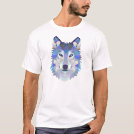Geometrisk illustration av vargen t-shirt