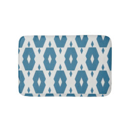 Geometrisk indigo Diamond Bath Mat Small Badrumsmatta