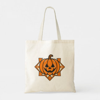 Geometrisk Jack-O'-Lantern Halloween Tygkasse