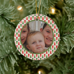 Geometrisk julgransdunge julgransprydnad keramik