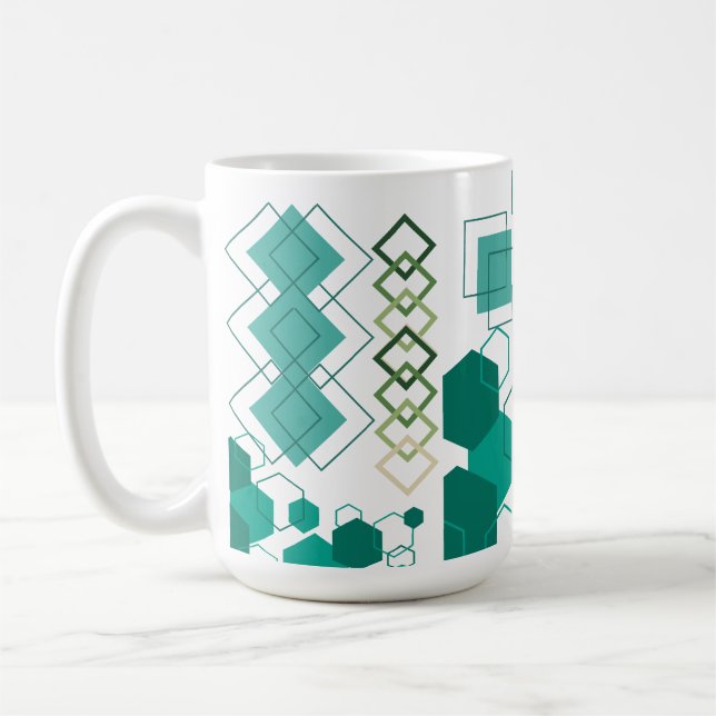 Geometrisk Kaffemugg (Vänster)
