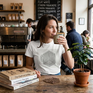 Geometrisk kaffemugg Isometrisk rutnätskonst  T Shirt