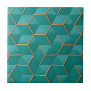 geometrisk kakelplatta