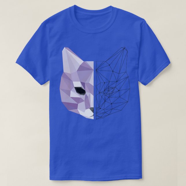 Geometrisk katt 1 t shirt (Design framsida)