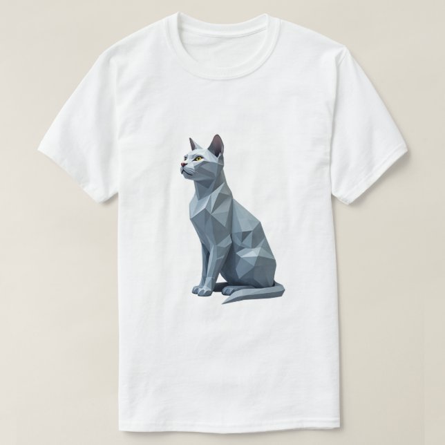 Geometrisk katt t shirt (Design framsida)