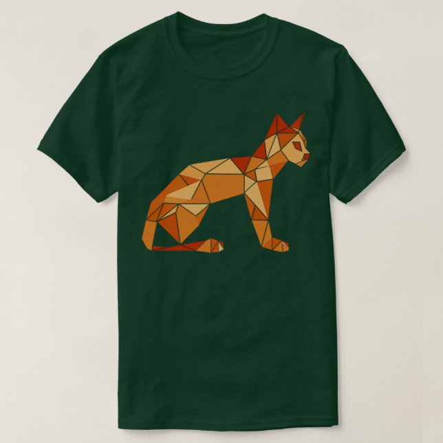 Geometrisk katt t shirt (Design framsida)