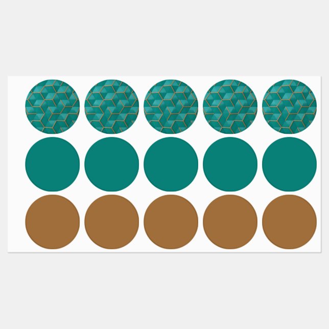 geometrisk klistermärke (Ark)