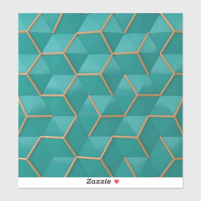 geometrisk klistermärken (Ark)