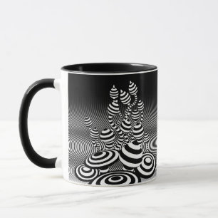 Geometrisk kombinationsdesign för kaffekaffe Mugg