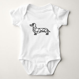 Geometrisk konst av en dachshund t shirt