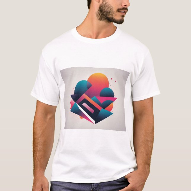 Geometrisk konst för abstrakt: En sprängning av Fä T Shirt (Framsida)