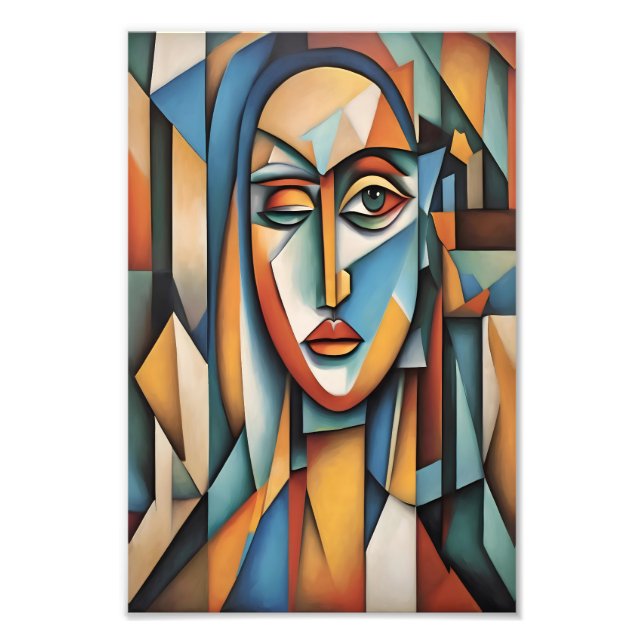 Geometrisk konst för den ledande kubanska Abstrakt Fototryck (Framsidan)