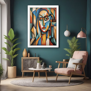 Geometrisk konst för den ledande kubanska Abstrakt Poster