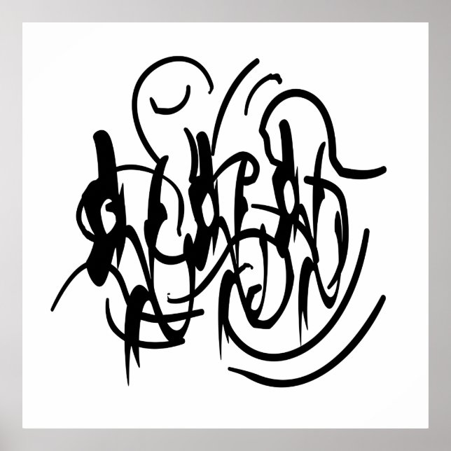 Geometrisk konst för modern abstrakt poster (Framsidan)