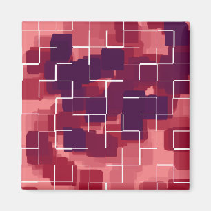 Geometrisk konst för ’tranberry’ magnet