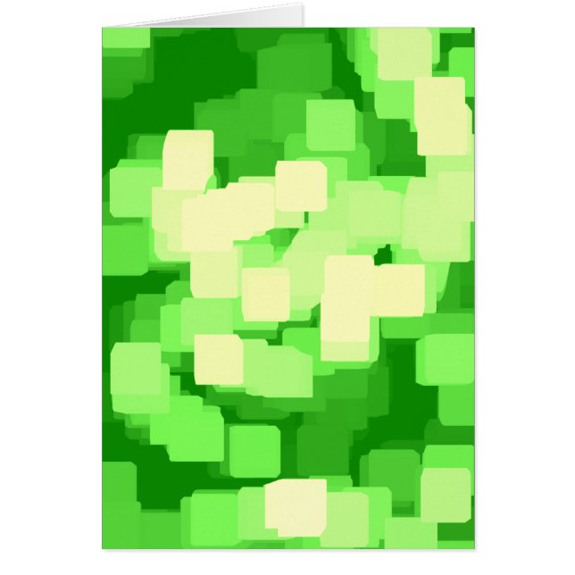 Geometrisk konst "Iceberg" Hälsningskort (Framsidan)