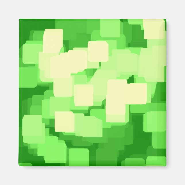 Geometrisk konst "Iceberg" Magnet (Framsidan)