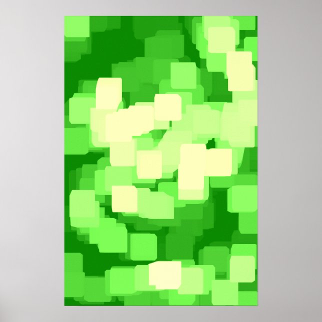 Geometrisk konst "Iceberg" Poster (Framsidan)