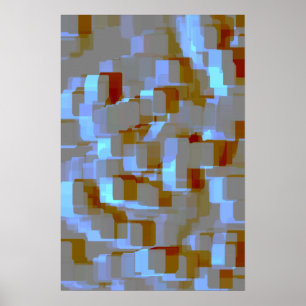 Geometrisk konst ’Koi Pond’ Poster