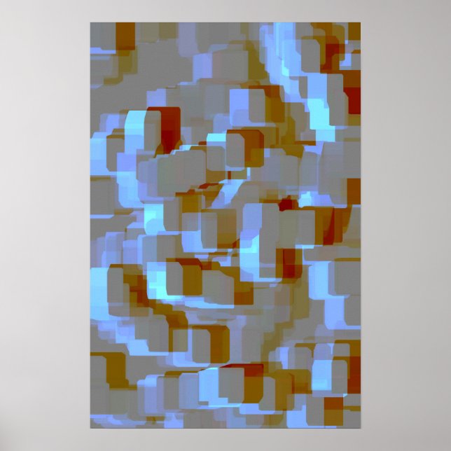 Geometrisk konst ’Koi Pond’ Poster (Framsidan)